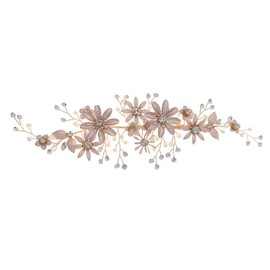 TOVINANNA 1pc Crystal Hair Pin for Bride Elegant Side Clamp Barrette Delicate Wedding Hair Accessories for Bachelorette Parties and Special Occasions