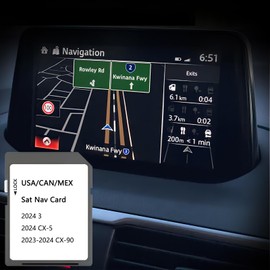 Willyon Latest Updated Navigation Card, Navigation System Accessories, Compatible with 2024 CX-5/3, 2023-2024 CX-90, North America Maps(USA/CAN/MEX)