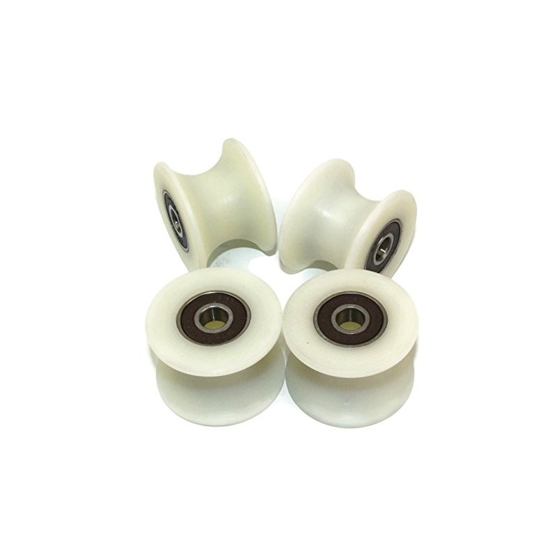 4 pieces x 40 mm with nylon with sheaves wheels