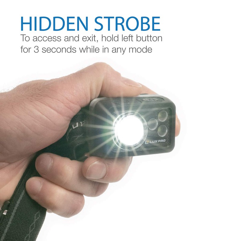 LUXPRO Waterproof LED Headlamp Bright 355 Lumens LP735