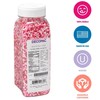 DECOPAC Valentine's Day Quins, 18oz, Fancy Sprinkles In Heart Shapes,