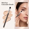 12 Pcs Flat Makeup Brushes Small Concealer Brush Tools Black
