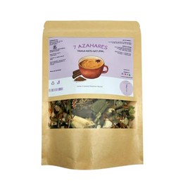 Té de 7 Azahares, Té Herbal Infusión Relax,Tisana Artesanal 100% Natural Insomnio Ansiedad. Pasiflora, Tila, Valeriana, Pasiflora