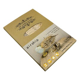 ANCLLO 3D Wooden Airship Puzzle, Wooden Models Kit for Adults to Build, Make Your Own Woodcraft Kit, Perfect for Birthdays