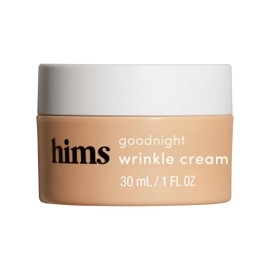 hims Goodnight Wrinkle Cream - Hydrating Men's Face Moisturizer with Hyaluronic Acid, Shea Butter & Caffeine - Reduces Wrinkles While You Sleep - 1 fl oz