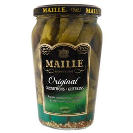 Maille Pickles Cornichons Original The perfect cornichon for garnishing a gourmet sandwich or snacking Product of France 13.5 oz