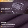 BTTN Purple Shower Curtain - Linen Textured Heavy Duty Waterproof