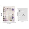 PAVIKE Girls Transparent Sticker Notebook, Sticker, Binder with Clip, Trifold