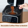 Gevi 12-Cup Programmable Coffee Maker with Touch Screen & Reusable