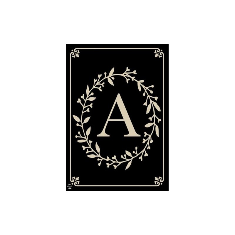 Briarwood Lane Classic Monogram Letter J Double-Sided House Flag