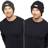 Men's Ribbed Thinsulate Hat (Black)