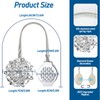 BOCHION Curtain Tie Backs, 4 Pack Sparkling Magnetic Curtain Tiebacks,