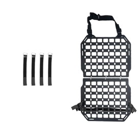 AIAUTOAIEV Alloy Metal Carbon Steel Molle Panel Rigid Seat back organizer Truck organizer Universal For Car truck Ford Jeep Ram (Matte black metal panel)