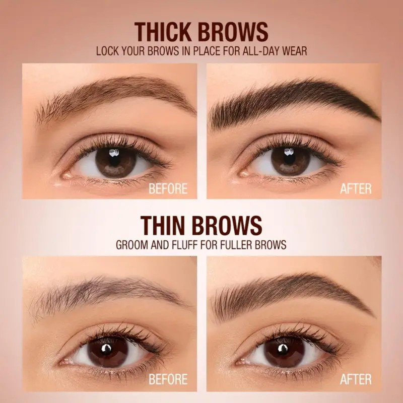 Brow Fection Angled Brush & Dip,Liquid Eyebrow Pen for Women,Liquid