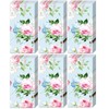 Boston International Bulk 4-Ply Floral Pocket Tissues, Bundle of 6
