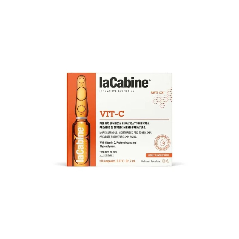 Ampollas Faciales LaCabine Vitamina C 15 para Luminosidad y Manchas