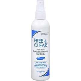 2 Pack Free Clear Styling Finishing Hair Spray Firm Hold 8Oz Each