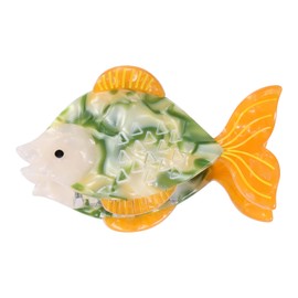 Fish Claw Hair Clip for Women 3.3" Acrylic Ocean Sea Animal Strong Hold Jaw Banana Barrettes Clamp Hairpin Non Slip For Girls Thin Thick Curly Hair, Summer Beach Vacation Gift