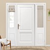 HOMEIDEAS Blackout Linen Sidelight Curtains for Front Door, Side Door