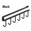 6-Hook Under-Shelf Mug Holder for Kitchen Storage – Slide-On Stainless