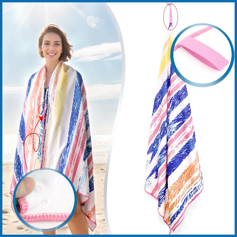 Mikytoper Extra Large 180 x 90 CM Microfibre Sandproof Quick