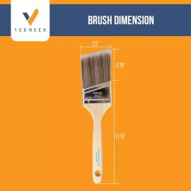 Vermeer 12-Pack - 2.5" Angle Brushes for All Latex and Oil Paints & Stains