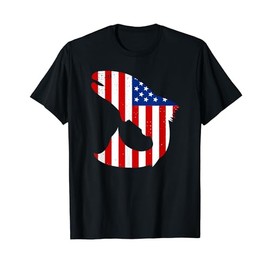 American Flag Shirt 4th of July Fishing Gifts Brook Trout