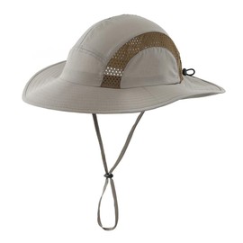Connectile Men's Summer UPF 50+ Safari Hat, Mesh, Wide Brim, Sun Hat, UV Protection, Farming Work Hat, armygre