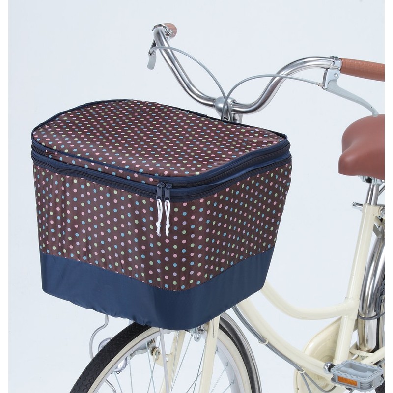 KAWASUMI SEISAKUSYO Modern Art Series Front Basket Cover, 2-step, brown