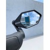 MEACHOW New Bar End Bike Mirror, Crystal UHD Automotive Grade