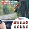 Fivtsme Christmas Tree Cat Pendants, Pack of 10 Cute Cats