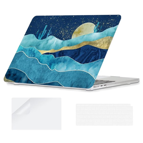 YOPAS Compatible with MacBook Air 13 inch Case 2025 2024