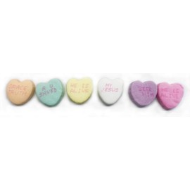 Scripture Candy, Inspirational Conversation Hearts 1 Pound Bag, 345 Pieces