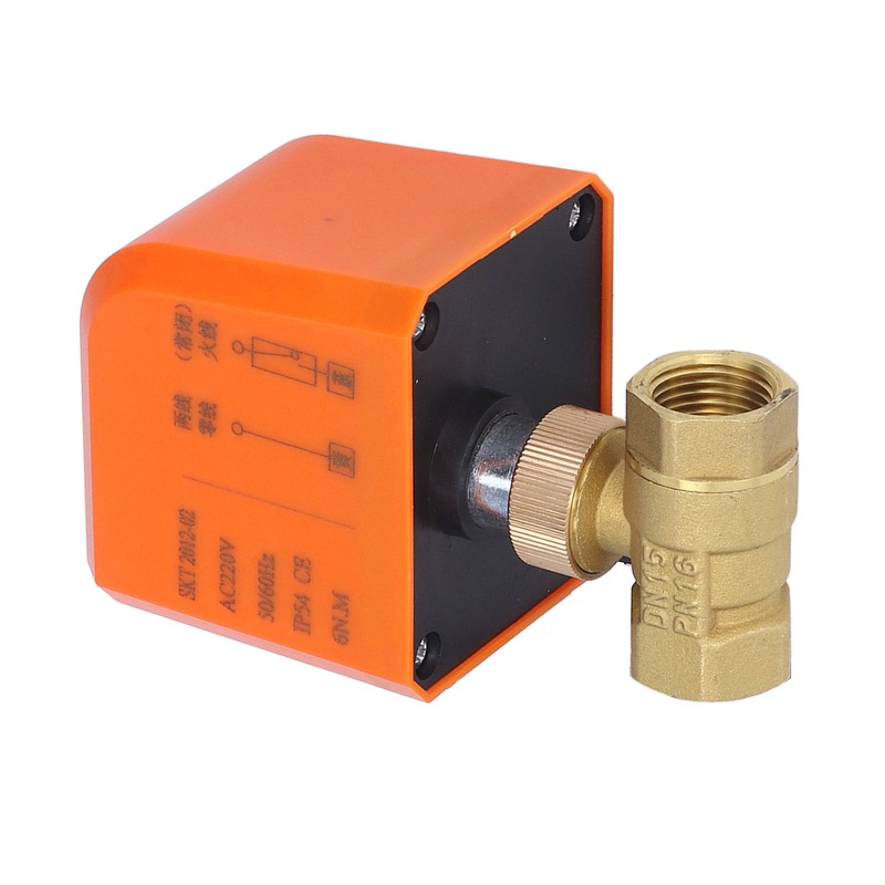 Motorized Ball Valve 2 Wire 2 Way Normally Closed DN15