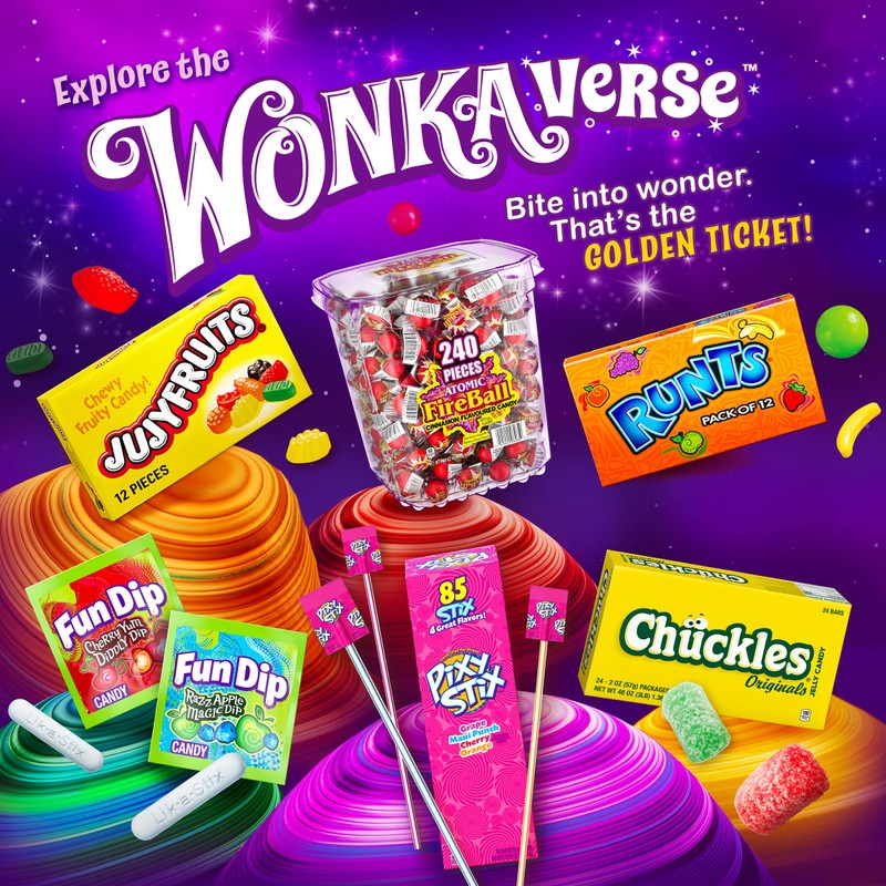 Wonka Bottle Caps, Fizzy Hard Candy, 5 Ounce Theater Candy