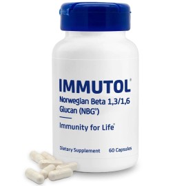 Immunocorp Immutol Immune Support Supplement with 750mg of Beta Glucan 1,3 1,6, 60 Capsules