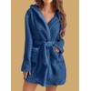 Women's Hooded Fleece Robe with Waist Belt – Cozy Layer