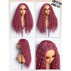 GORGIUS Burgundy Water Wave Lace Front Wigs Pre Cut Glueless