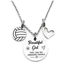 FYXYZ Volleyball Gifts for Women Team Volleyball Necklace Gifts for Volleyball Team Player Sport Jewelry