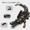JVAVNE Animal Building Blocks Toy Set, Steampunk Crocodile Building Blocks