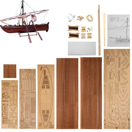 GAWEGM Wooden Ship Model Kit -1:32 Scale Whaling Ship Boat Model Building DIY Assembly Model