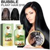 Natural Plant Extract Bubble Hair Dye Shampoo for Grey Coverage,
