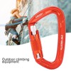 25KN Safety Lock D Buckle Outdoor Rock Climbing Rescue Carabiner
