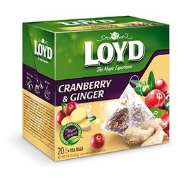 Loyd The Magical Experience Cranberry with Ginger 20 ct tea bags