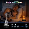 CoolGift Mart Bass Guitar Night Light, 3D LED Optical Illusion