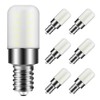 E12 LED Bulb 3W Equivalent to 25W C7 Replacement Bulbs Frosted Type B Candelabra Base 120V Daylight White 6000K for Chandeliers, Dryer Drum, Refrigerator, Night Light (6 Pack)