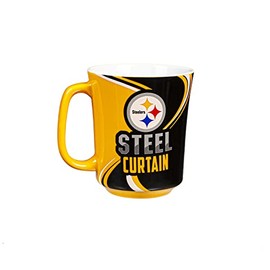 Team Sports America Pittsburgh Steelers, 14oz Ceramic with Matching Box