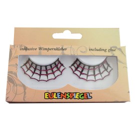 EULENSPIEGEL Wimpern Spider schwarz/pink