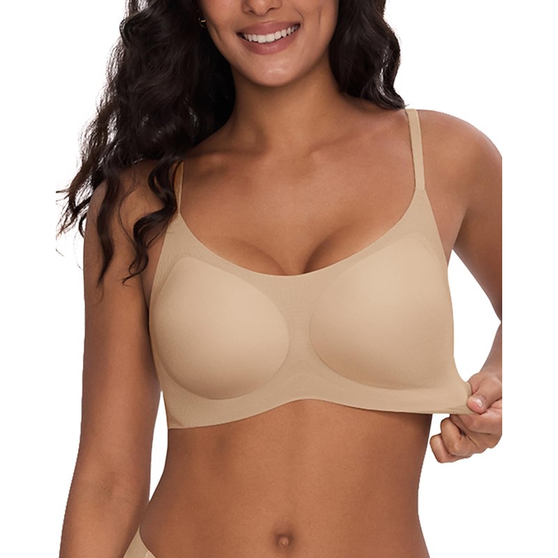 Women's Adjustable String Bralette, Wireless Seamless Vest Bras Adjustable Spaghetti