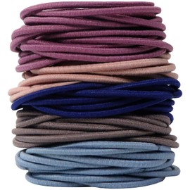 Hanyousheng Pack of 100 Women's Hair Bobbles, 4.5 cm Men's Hair Bobbles, Hair Bobbles Girls, Thin Hair Scrunchies Women's Set, for Men Women, 5 Colours